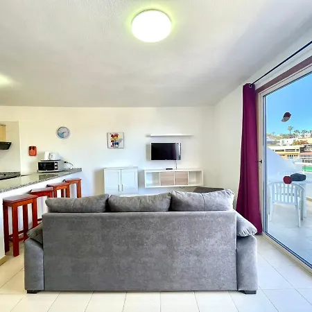 Apartament Estudio Con Bonita Vista, Wifi,piscina,cerca Playa Em Tenerife Sur *